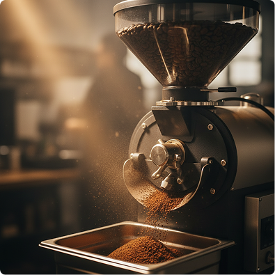 Дроблення кавової сировини