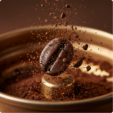 Фрагментація кавової сировини