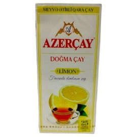 Чай чорний Azercay з ароматом лимону 25 пакетиків