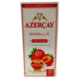 Чай черный Azercay с ароматом клубники 25 пакетиков