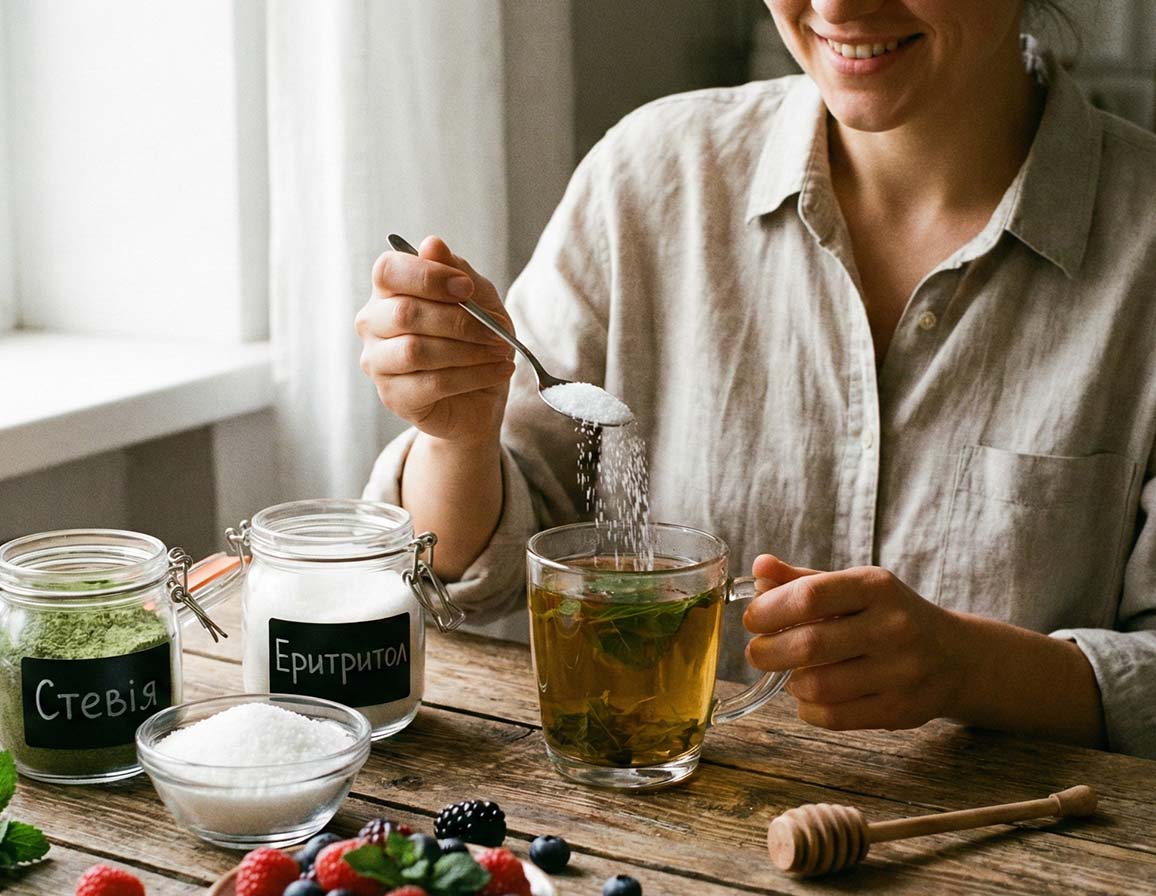 Натуральні цукрозамінники: стевія, еритритол, ксиліт – що краще?