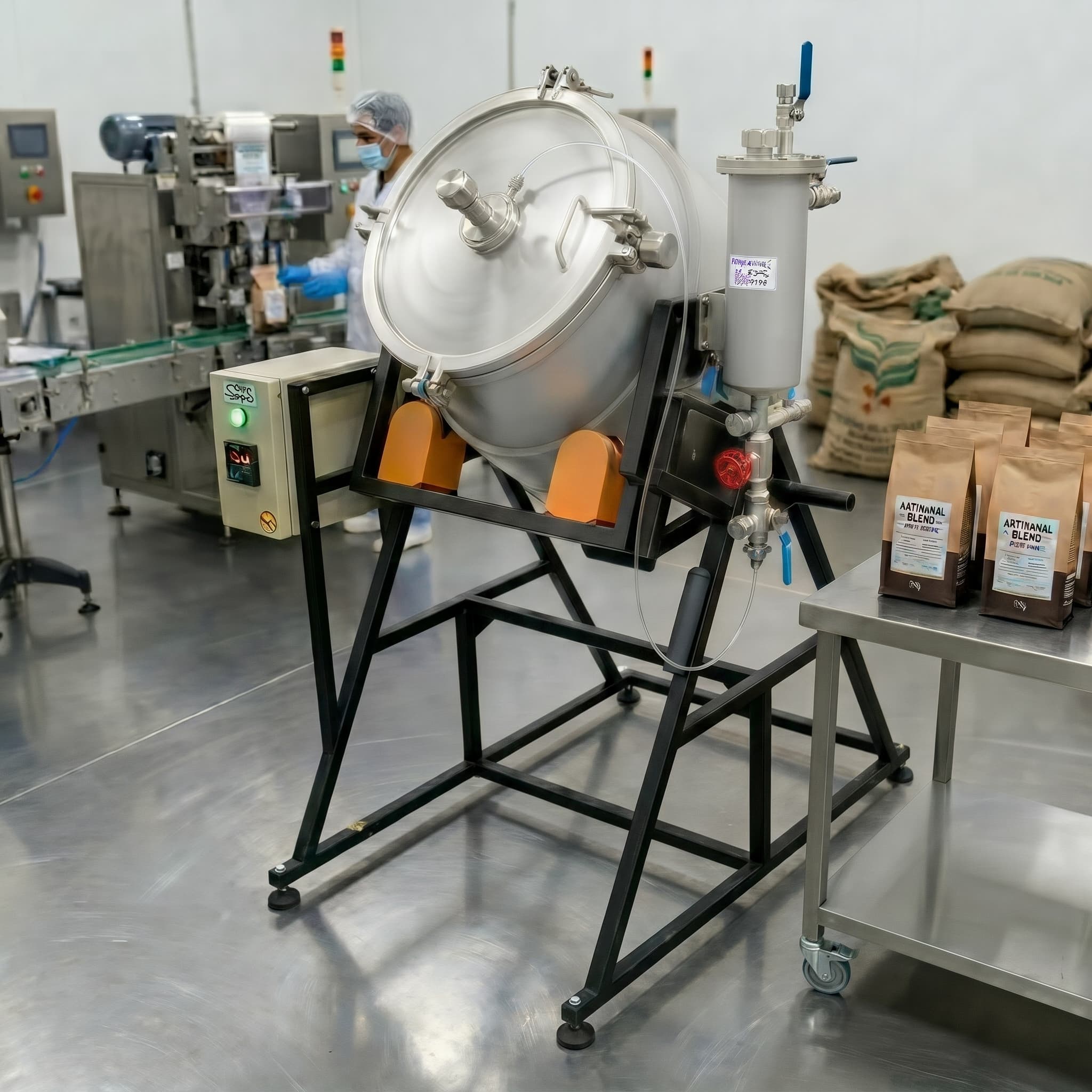 Фрагментация кофейного сырья